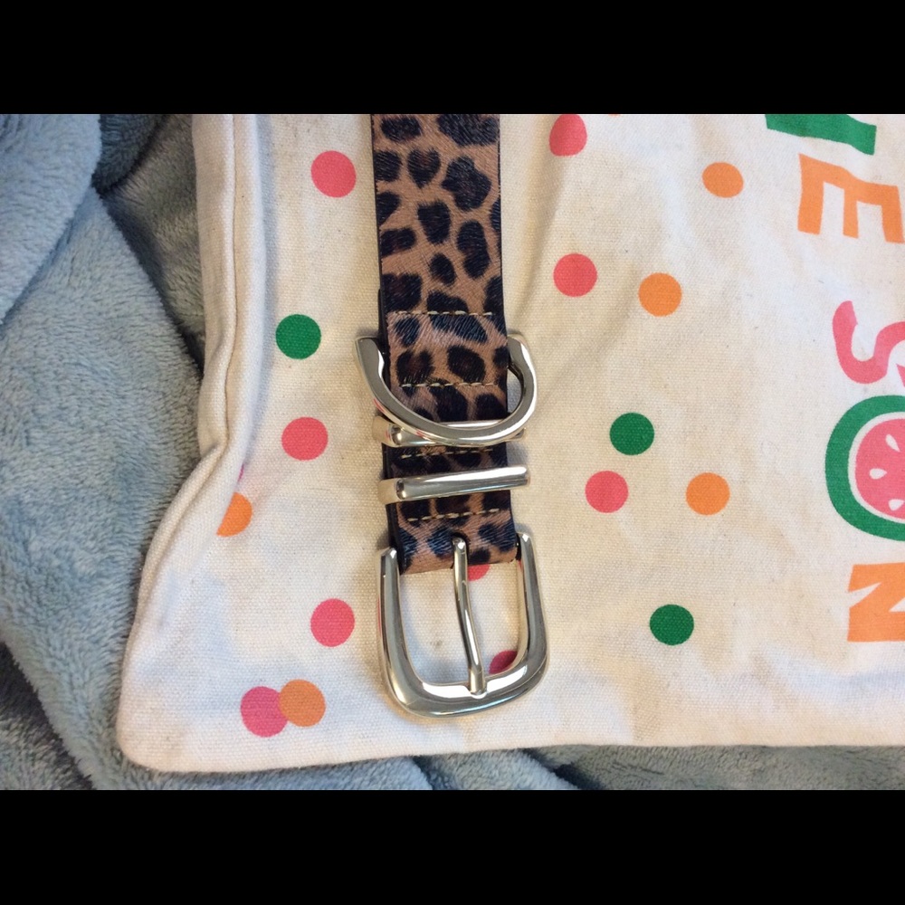 Cheetah print belt